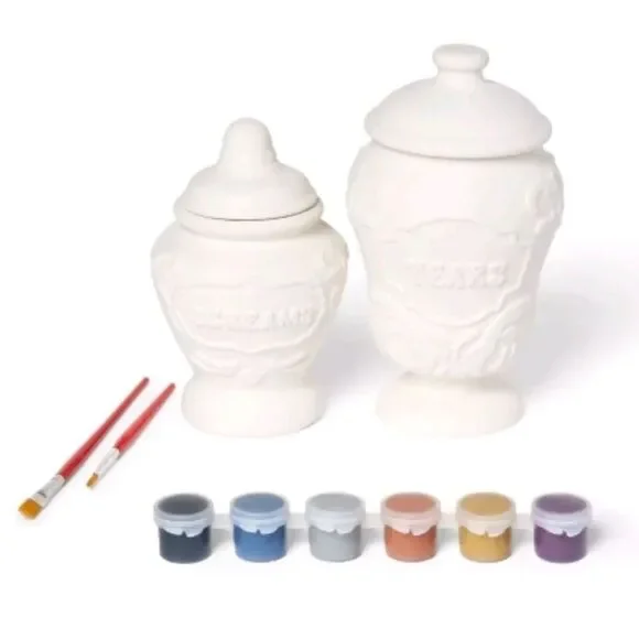 🆕️🫙Craft Ceramic Apothecary Jars Painting Kit from Mondo Llama - Picture 3 of 6